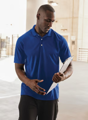 men's sport tek uv micropique polo
