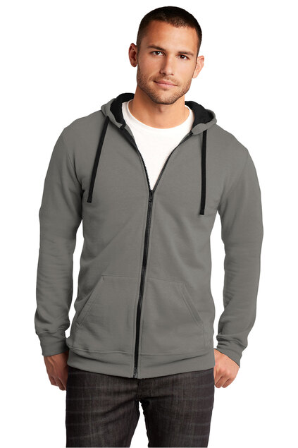 district the concert fleece full-zip hoodie